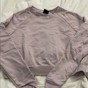 Nike dri fit sweater cropped